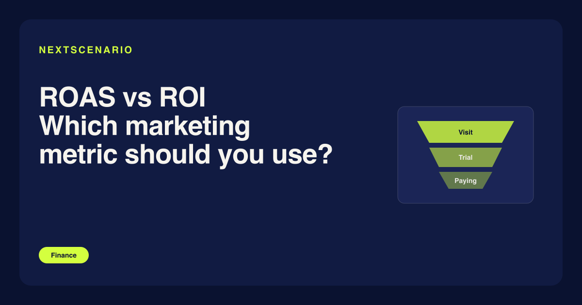 ROAS vs ROI — which marketing metric to use